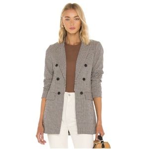 1.State Double Breasted Houndstooth Blazer